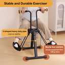 Pedal Exerciser Bike for Seniors, Arm Leg Hand and Knee Elderly Exercise Equipment, Sitting Home Exercise Machine for Total Body, Upper and Lower Limb Trainer