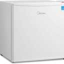Midea MERM17B0AWW Mini Fridge, 1.7 Cu.ft Energy Star Certified Mini Refrigerator, Adjustable Thermostat, Reversible Door, Low Noise for Dorm, Office, Bedroom, White