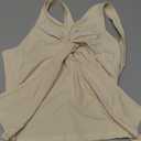 Babydoll Tops for Women 2026 Trendy Spring Summer Outfits Twist Front V Neck Peplum Flowy Tank Tops Dressy Casual
Size S