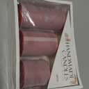 Red Unscented Pillar Candles 3-Pack – Dripless & Smokeless, Long-Burning Thick Candles (2", 3", 4" Heights) for Weddings, Home Decor & Serene Ambiance