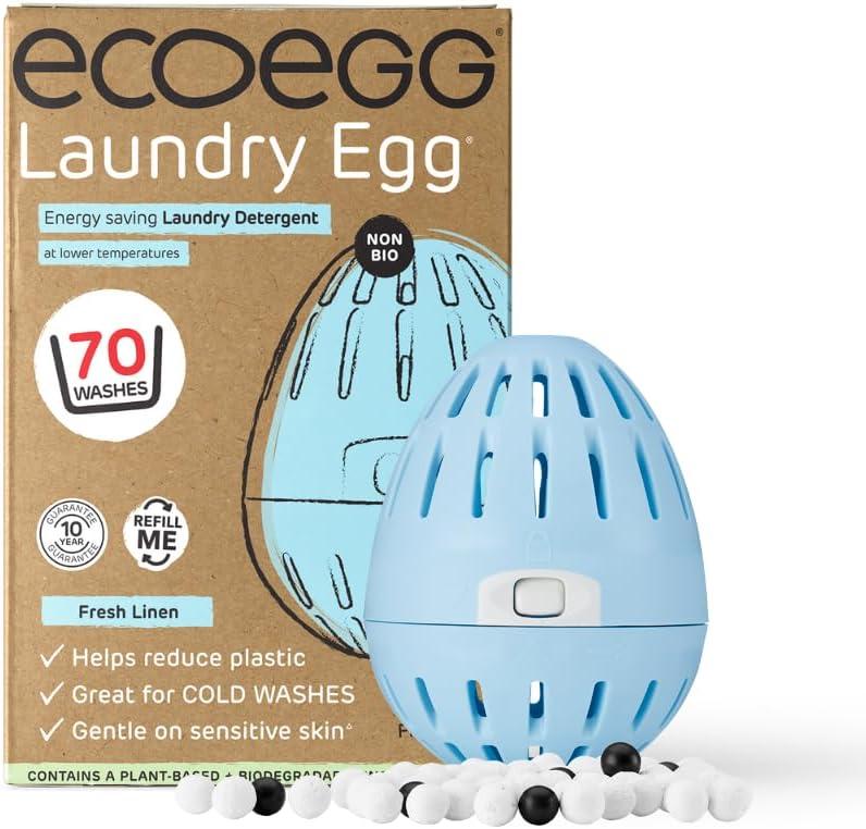 Ecoegg Laundry Egg Laundry Detergent, 70 Loads, Fresh Linen, Sensitive Skin