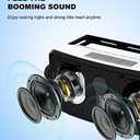 Inwa Bluetooth Outdoor Speaker, IPX5 Waterproof Wall Mount Speaker, Wireless Sync Up to 100 Speakers, Connect Seamlessly to Phone, Computer, Suitable for Patio, Porch, Gazebo, Garage, 2 PCS