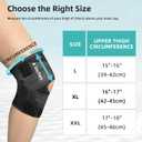 Knee Brace with Side Stabilizers, Durable, Adjustable Tension & Comfortable Fit, Breathable Knee Support for Meniscal Tear Knee Pain ACL/MCL Arthritis Injury Recovery for Men Women (XL)