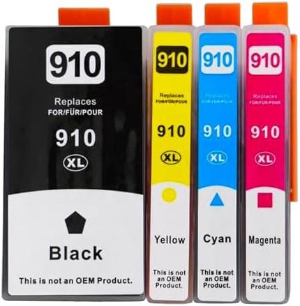 KMHGD 910XL Toner Replacement for HP Printers 910XL Toner, Compatible with hp OfficeJet 8010 8020 Series, HP OfficeJet Pro 8015 8025 8028 8030 Series Printer (Cyan Magenta Yellow Black)