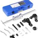 Orion Motor Tech 9-Way Slide Hammer Puller Set, Front Wheel Hub Bearing Remover & Rear Wheel Axle Hub Dent Shaft Puller Tool Kit (blue case)