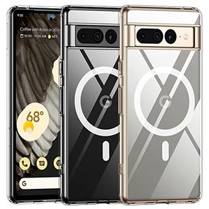 TIANNIUKE Magnetic Case for Google Pixel 7 Pro, Transparent and Yellow Resistant,Compatible with MagSafe,Slim Fit Shockproof Protective Phone Case for Pixel 7 Pro Case (2022) (Clear)