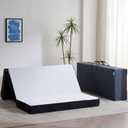 Odorless Foldable Mattress Queen Size 80" x 60" x 6", 6 Inch Folding Foam Mattress with Storage Bag, Fiberglass Free Trifold Memory Foam Mattress for RV, Guest Bed