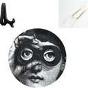 Decorative Plates Handmade Ceramic Ornament for Home&Office Wall Decors (with Hanger) (F2)