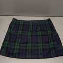 Kinghua Womens Wool Plaid Mini Skirt Fall Winter High Waisted Bodycon Pencil Skirt (XL)