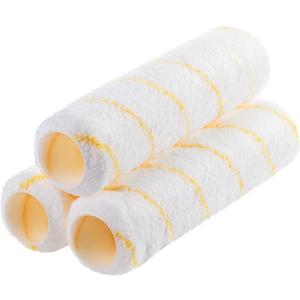 Bates- Paint Roller Covers, 9" x 3/8", 3 Pack, Yellow Stripes, Covers for Paint Rollers 9 Inch, 9 Inch Paint Roller Covers, Paint Roller Cover, Paint Roller Covers 9 Inch, Large Paint Roller Covers