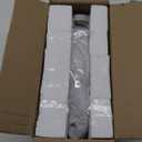 EDISHINE Pendant Light Fixture, Handcrafted Art Glass Hanging Light, Hardwired Ceiling Light with Grey Seed Glass Shade, Adjustable Brushed Nickel Rods, E26 Base, Pendant Lamp for Kitchen Bathroom Bar