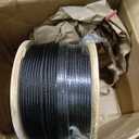 T316 Black 3/16IN Stainless Steel Cable, 500FT Wire Rope, 7X19 Strands Aircraft Cable, 3700lbs Breaking Strength, Zip Line for Heavy Duty Applications, Deck Railing, String Lights & Yard Zipline