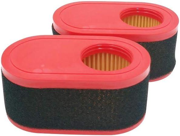 2 Pack 951-12260 751-12260 Air Filter Replace for MTD 937-05065 CRAFTSMAN 33904 With 951-12256 751-12256 Pre Filter Fit MTD Huskee LT3800 LT4200 4P90MUD 4P90HUB engines Lawn Mower
