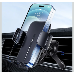 volport Vent Phone Mount for Car, Hands Free Air Vent Clip Cellphone Holder with Deep Wide Clamp, Universal Automobile Cradle Fit for Mercedes Benz, Toyota RAV4, Thick Case iPhone Wallet Card Holder