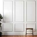 Peel and Stick Wall Molding Kit,6 Sets Pre-Cut Wainscoting Panels for Interior Wall Moulding Decor,Pre Made Wainscoting Wall Panel for Home Decoration Accent Wall(24x54in)