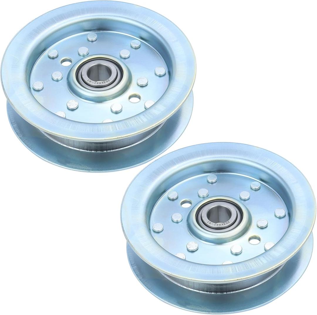 2 Pack 301564 Dixie Chopper Flat Idler Pulley Replaces Dixie Chopper 300401 Pulley, Rotary Pulley 13413 for Dixie Chopper Classic 3560T 2760 2460 2044 2750 2250 3360 Decks