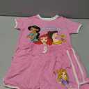 Disney Princess Minnie Mouse Lilo and Stitch Girls Short Sets Shirt and Shorts Set Girl Outfits for Toddler and Kids Clothes 10-12
