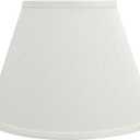 Aspen Creative 32685 Transitional Empire Shape Spider Construction Lamp Shade, White, 7" Top x 13" Bottom x 9-1/2" Slant Height
