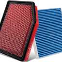 Cabin+Engine Air Filter Fit for Silverado 1500 (2019-2026); Sierra 1500(2020-26); Suburban (2021-26); Tahoe (2021-26) Carbon Cabin Filter Replacement Car Accessories CF11966 84121217