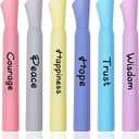 3 x Pastel Highlighters, 6 Pack Soft Color Tank Style Chisel Tip Highlighter Pens, Cute Aesthetic Markers for Notes, Planner, Journaling, School and Office Supplies