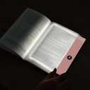 Book Light, Rechargeable Clear LED Flat Book Lights for Reading in Bed at Night with 3 Colors & Timer, Dimmable Panel Plate Book Lamp Full Page Light, Bookish Gifts for Women Readers Kids Book Lovers (Pink)