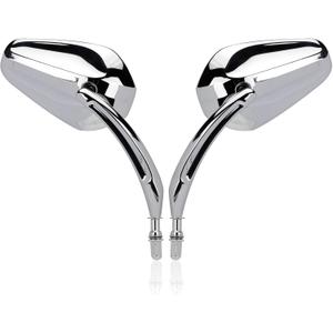 Motorcycle Rearview Mirror Side Mirrors 360 Degree Chrome Replacement for Harley Softail Dyna Sportster XL 883 1200 Electra Glide Street Glide Bike Scooter Chopper Cruiser