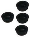 Overdenture Retention Caps Core Tool Kit for Male Cap Replacement Inserts Extraction (Black Cap 4pcs)