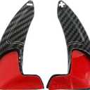 Steering Wheel Paddle Shifter Extension Cover Compatible for Challenger Durango Charger 2015-2023 Compatible for Grand Cherokee 2014-2020 Car Paddle Shifter Extended Shift Paddle Cover Trims