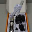 oneisall Dog Clipper Low Noise, Dog Grooming Kit with Rechargeable, Pet Shaver Cordless Electric Quiet Hair Clipper Set for Dogs Cats PetsGold