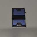 SEMORID Slim Aluminum Card Holder Wallet for Men, Durable Expandable Backplate, RFID Blocking Minimalist Metal Pop Up Wallet, Holds 12+ Cards Plus Cash (Black + Navy)