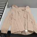 Pant Suits for Women Dressy 2025 Business Blazer and Elastic High Waist Straight Leg Pants Work 2 Piece Outfits (Large, Khaki)