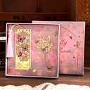 2pcs Bookmark Butterfly Flower Theme Pretty Book Marks Set with Bookmarks for Women, Cute Book Markers for Writers, Kids, Teens, Men Readers, Reading Accessories Gifts for Book Lovers (Pink)