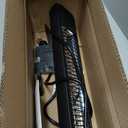 1500W Infrared Patio Heater, IP65 Waterproof Outdoor Electric Heater with Remote, 4 Heat Levels, 24H Timer, Memory Function, Fast Heating for Garage, Backyard, Black