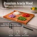 Classic Cuisine Wood Pastry Board for Rolling Dough, Natural, 28” x 22”