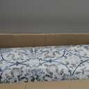 DEXI Kitchen Floor Mats Anti Fatigue, 23x86 Large Long Cushioned Vintage Runner Rug Waterproof, Standing Comfort Memory Foam Padded for Front Sink Laundry Office, Light Grey and Blue