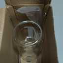 Glass Cups with Lids and Straws: Personalized Initial Glass Cup Be Used As Reusable Iced Coffee Cups with Lids,Cute Matcha Tumbler - The Christmas/Birthday Gifts for Women - M Smoothie Cup