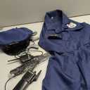 KIDIN Kids Police Officer Costume Girls Cop Outfit Toddler Police Uniform, Police Dress Up Career Day Halloween Gifts (11-12 Years) 2XL