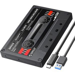 ORICO 2.5 Hard Drive Enclosure USB C to SATA III for 2.5inch SSD HDD 9.5mm 7mm External Hard Drive Case Max 6TB Compatible with WD Seagate Toshiba Samsung Hitachi PS5 Xbox[UASP Supported]