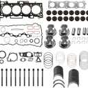 G4KJ 2.4L Engine Rebuild Overhaul Gasket Kit & Pistons Replacement fit for Hyundai KIA Optima Tucson Sorento Sportage 2011-2020 GDI 23410-2G500