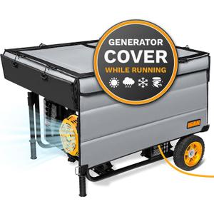 IGAN Generator Covers While Running for most 3500w-12000w Generators - Ultra Heavy Duty Generator Covers for Outside - Portable Waterproof Generator Cover, Generator Enclosure Outdoor Gray