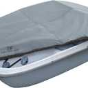 Explore Land Pedal Boat Cover - Waterproof Heavy Duty Outdoor 3 or 5 Person Paddle Boat Protector, Grey