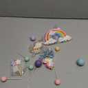 Rainbow Cake Topper Rainbow Theme Party Supplies Pastel Balls Cake Topper Boho Cake Toppers