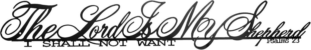 Spiritual Spaces Durable Thick Metal Wall Decor - Spiritual Bible Quotations, Glossy Black Powder Coating, Water-Resistant - Robust and Long-Lasting, Ideal for Indoor & Outdoor Use, Uplift Your Spirit