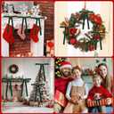 2 x 12 Pcs Green Velvet Bows for Christmas Tree 1 Inch, Vintage Christmas Tree Bows Ornaments for Wreaths Garland Holiday Home Outdoor Indoor Xmas Decorations 9 X 13 Inch (Green, 1 Inch)