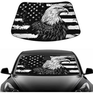 Windshield Sun Shade for Tesla Model Y Model 3 2016-2025 Accessories, Foldable Front Windshield Sunshade, Block Out UV Rays & Heat, Keep Car Cool