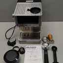 AIRMSEN Espresso Machines with Burr Grinder, 20 Bar, Milk Frother Steam Wand, Stainless Steel Coffee Maker for Home - Cappuccino Latte & Cold Brew Iced Coffee Maker & Americano