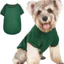 Puppy Sweater for Small Dogs Clothes Warm Winter Cat Clothe Pet Sweatshirt Knitwear Doggie Kitten Clothing, Green, Medium