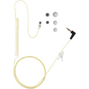 Tubeless Covert IFB Police Listen Only Earpiece for Remote Speaker Mic (3.5mm Connector, 55")