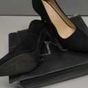 mysoft Women's High Heels Pumps Closed Pointed Toe Stiletto 4IN Heels Dress Wedding Shoes Black Suede Size 8