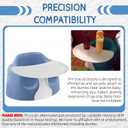 Baby Booster Seat Tray Attachment Only Compatible with Bumbo Baby Infant Toddler Floor Seat Feeding Tray for Boys and Girls 3 to 12 Months - White